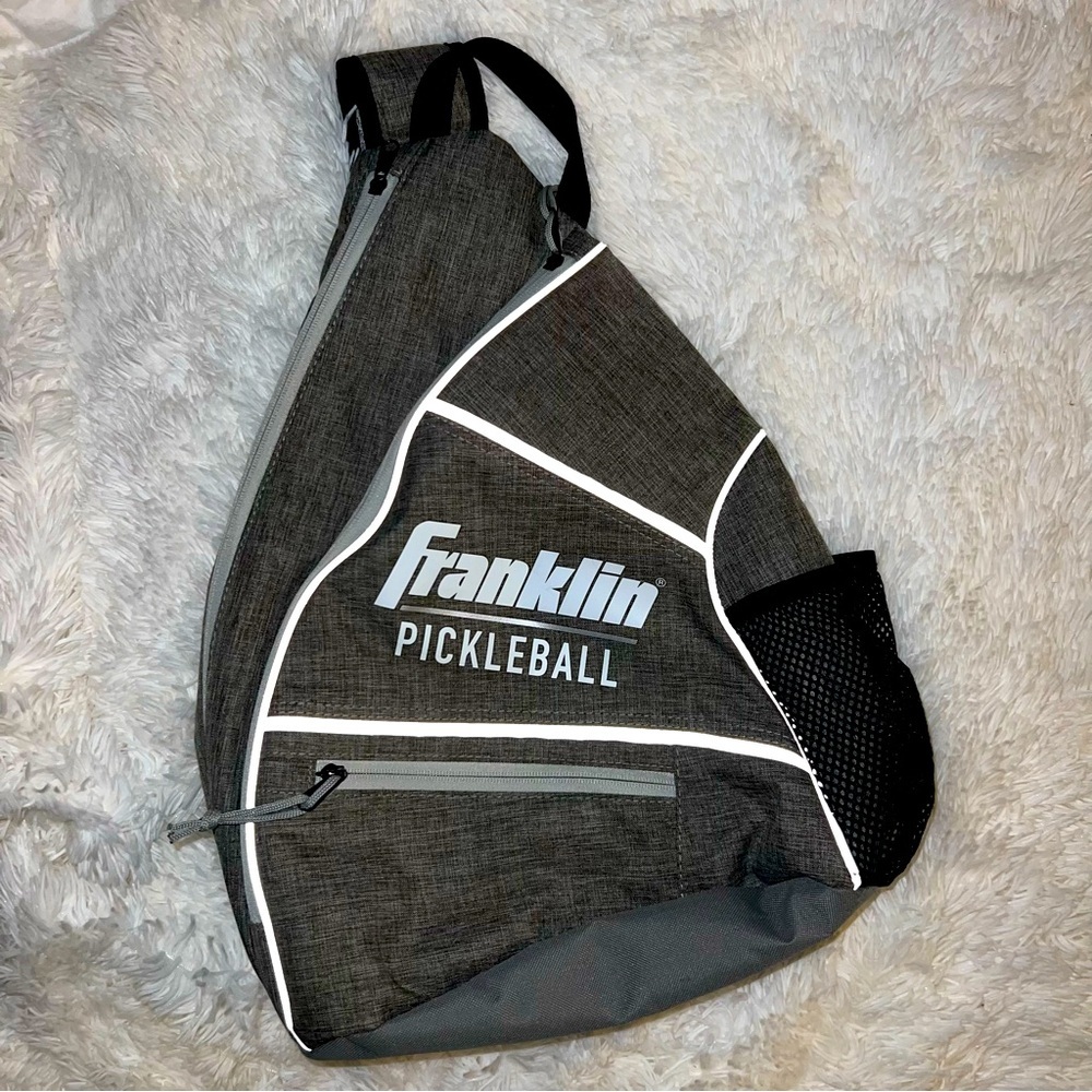 Franklin Black and Gray Pickleball Shoulder Bag for Women